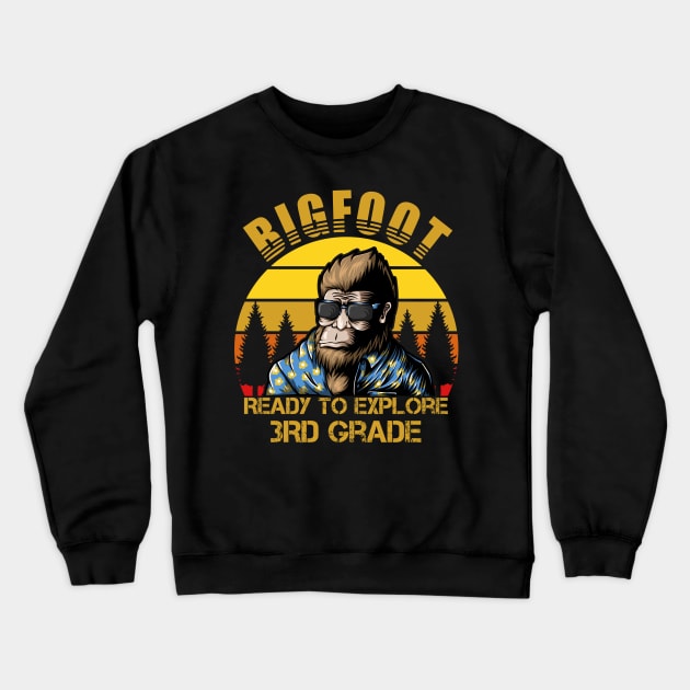 Ready To Explore 3nd grade Back To School Crewneck Sweatshirt by Myartstor 